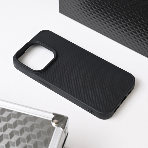 Maska za iPhone 15 Pro 6.1 Magsafe Kevlar crna - 220719