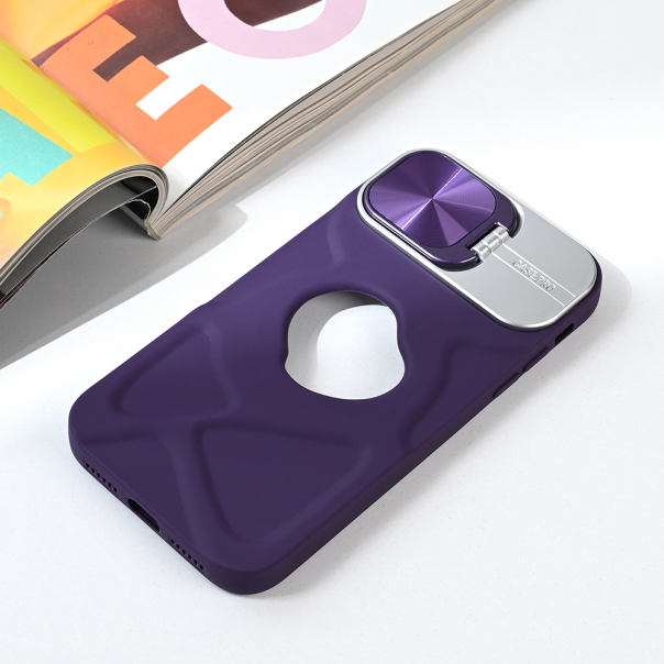 Maska za iPhone 11 6.1 Magsafe Lens holder ljubičasta - 214645