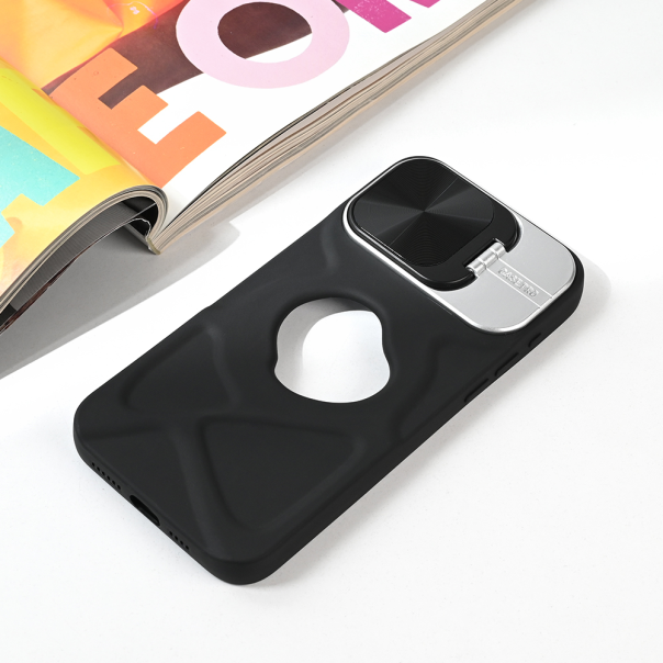 Maska za iPhone 15 Pro Max 6.7 Magsafe Lens holder crna - 214686