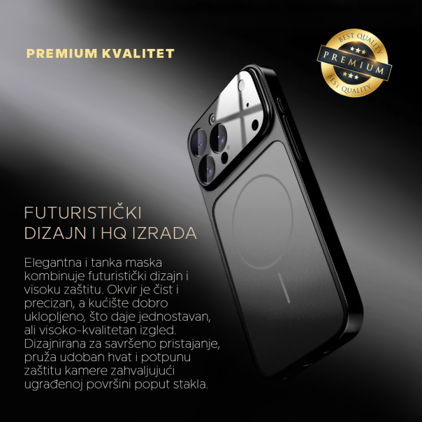 Maska za iPhone 13 Pro Max 67 Magsafe LookLike crna - 224901