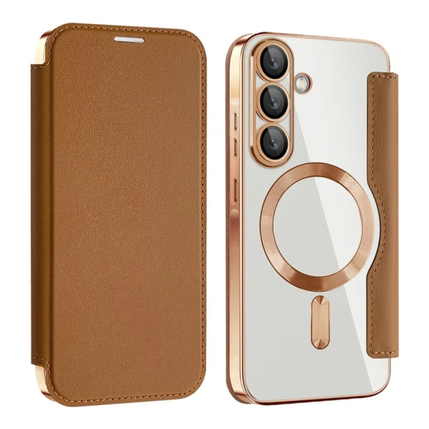 Maska za Samsung Galaxy A36 braon Magsafe Lux Bi Fold - 220611