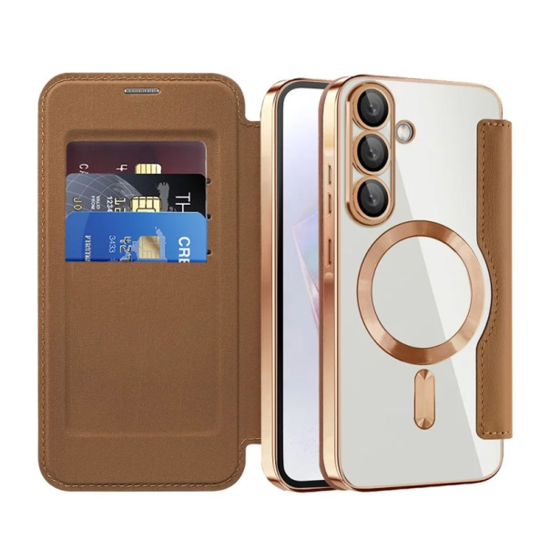 Maska za Samsung Galaxy A36 braon Magsafe Lux Bi Fold - 220611