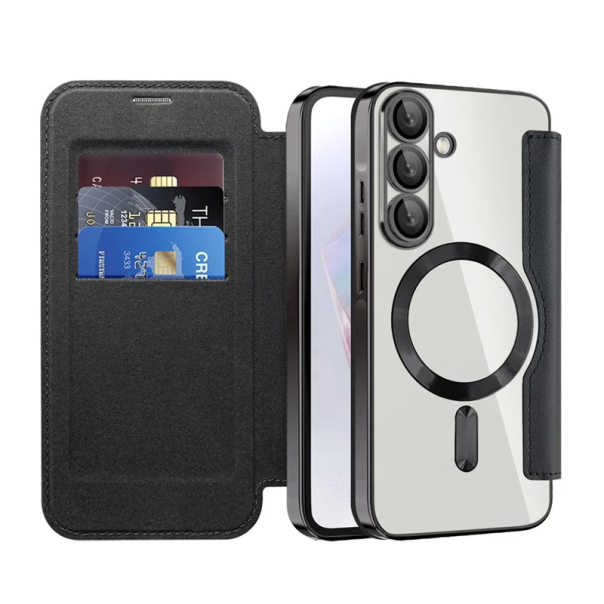 Torbica Magsafe Lux Bi Fold za Samsung A366B Galaxy A36 crna - 220609