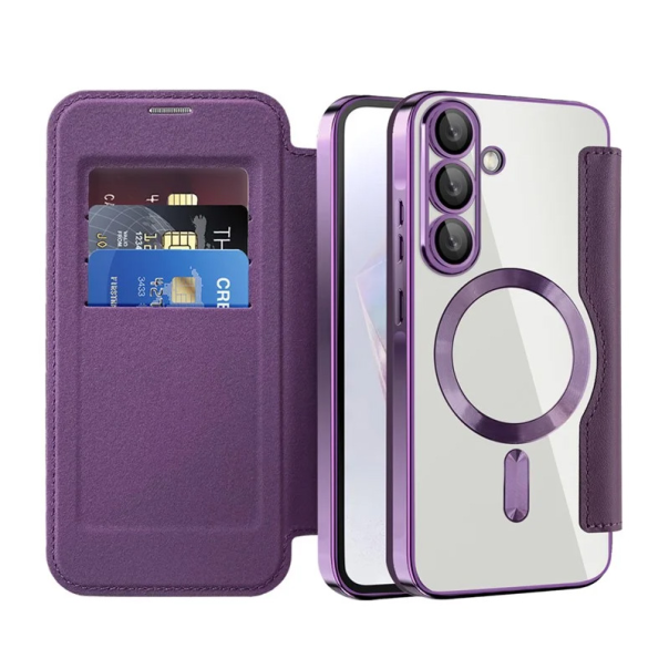 Torbica Magsafe Lux Bi Fold za Samsung A366B Galaxy A36 ljubicasta - 220613