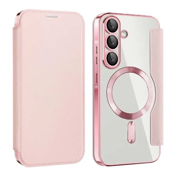 Torbica Magsafe Lux Bi Fold za Samsung A366B Galaxy A36 roze - 220614