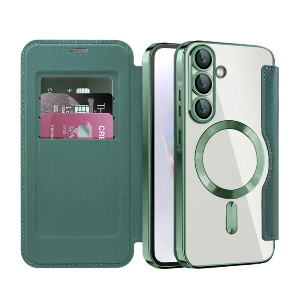 Torbica Magsafe Lux Bi Fold za Samsung A366B Galaxy A36 zelena - 220612