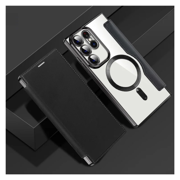 Maska za Samsung Galaxy S23 Ultra Magsafe Lux Bi Fold crna - 220621