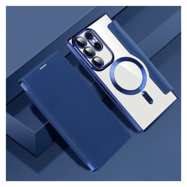Torbica Magsafe Lux Bi Fold za Samsung S918B Galaxy S23 Ultra plava - 220622