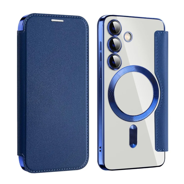 Maska za Samsung Galaxy S24 Magsafe Lux Bi Fold plava - 220628