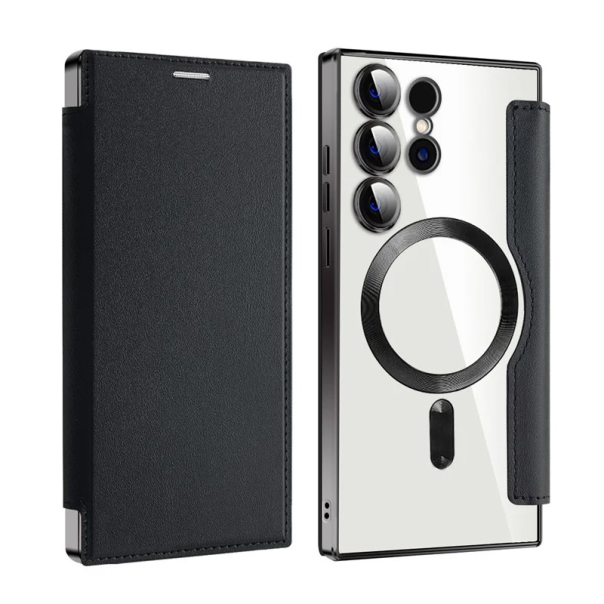 Maska za Samsung Galaxy S24 Ultra Magsafe Lux Bi Fold crna - 220633