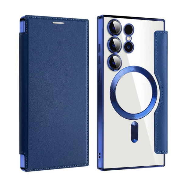 Maska za Samsung Galaxy S24 Ultra Magsafe Lux Bi Fold plava - 220634
