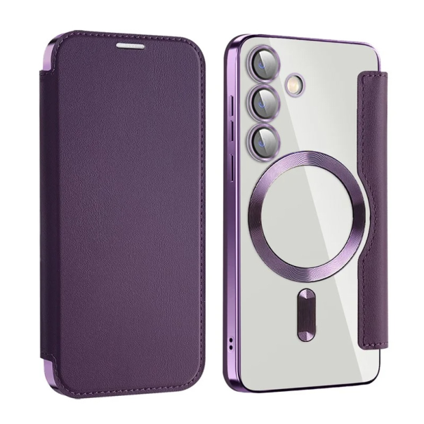 Torbica Magsafe Lux Bi Fold za Samsung S931B Galaxy S25 ljubicasta - 220643