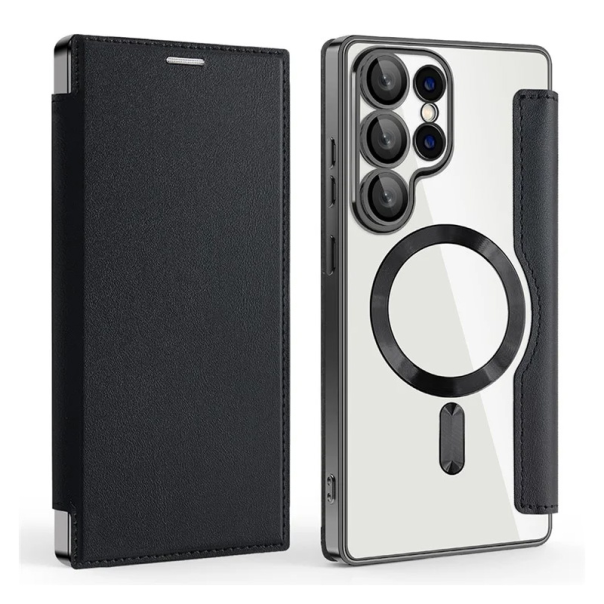 Maska za Samsung Galaxy S25 Ultra Magsafe Lux Bi Fold crna - 220645