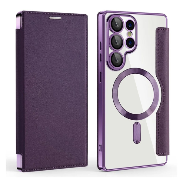 Torbica Magsafe Lux Bi Fold za Samsung S938B Galaxy S25 Ultra ljubicasta - 220649