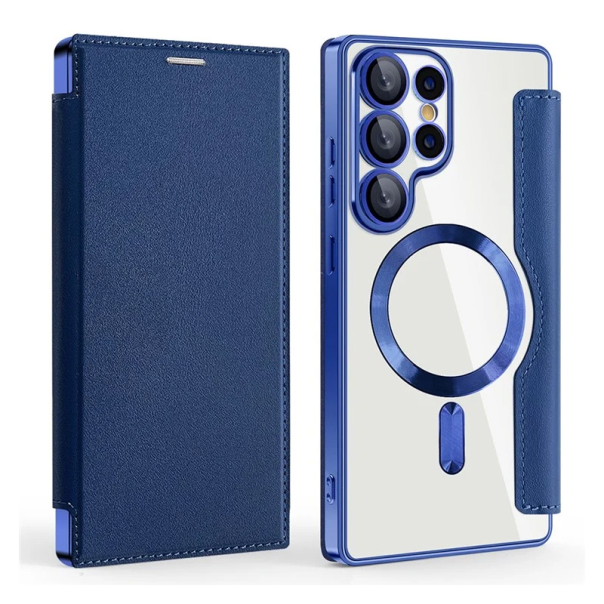 Maska za Samsung Galaxy S25 Ultra Magsafe Lux Bi Fold plava - 220646