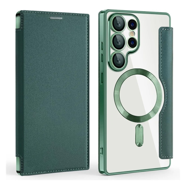 Torbica Magsafe Lux Bi Fold za Samsung S938B Galaxy S25 Ultra zelena - 220648
