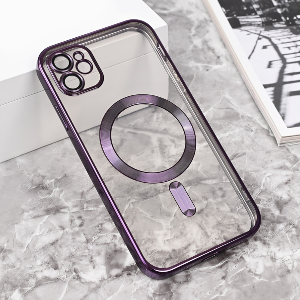 Maska za iPhone 11 6.1 Magsafe Lux ljubičasta - 215386