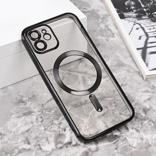 Maska za iPhone 12 6.1 Magsafe Lux crna - 215393-1