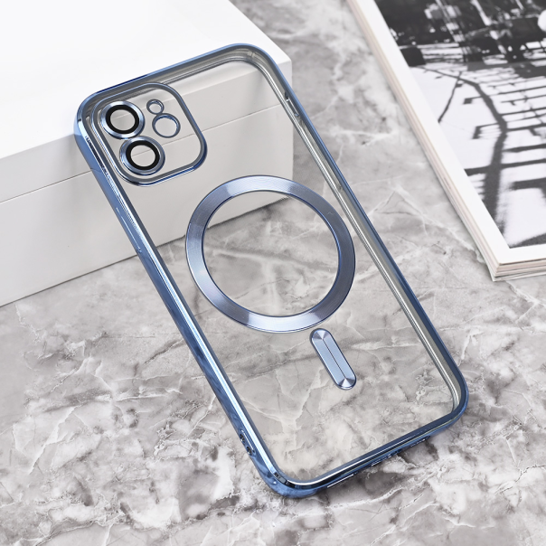 Maska za iPhone 12 6.1 Magsafe Lux tamno plava - 215395-1