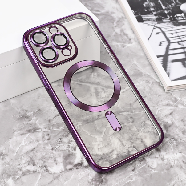 Torbica Magsafe Lux za iPhone 13 Pro Max 6.7 ljubicasta - 215405-1