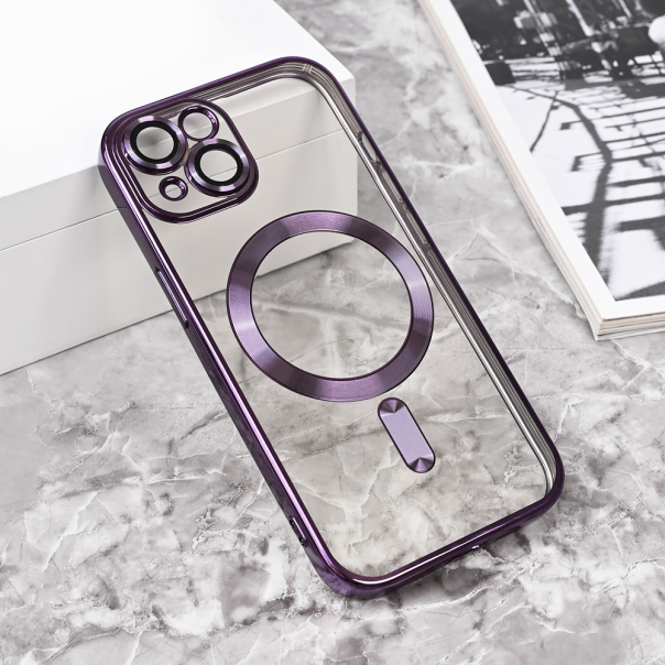 Maska za iPhone 14 6.1 Magsafe Lux ljubičasta - 215408