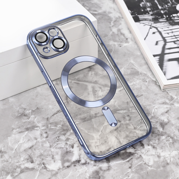 Maska za iPhone 14 6.1 plava Magsafe Lux - 215409-1