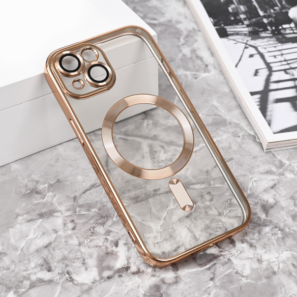 Torbica Magsafe Lux za iPhone 15 6.1 zlatna - 215419-1