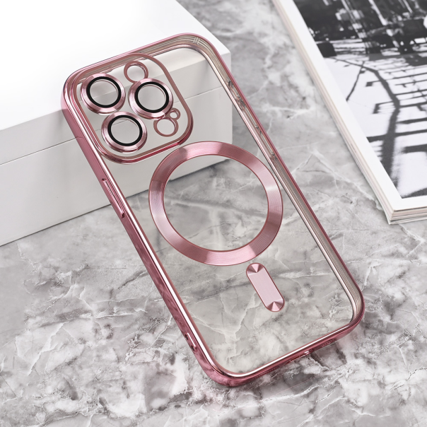 Torbica Magsafe Lux za iPhone 15 Pro 6.1 roze - 215424-1