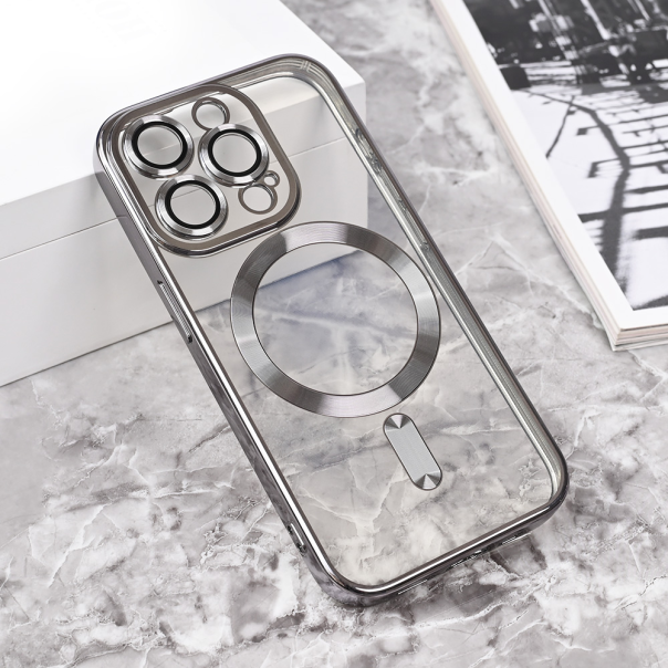 Maska za iPhone 15 Pro 6.1 Magsafe Lux siva - 215425-1