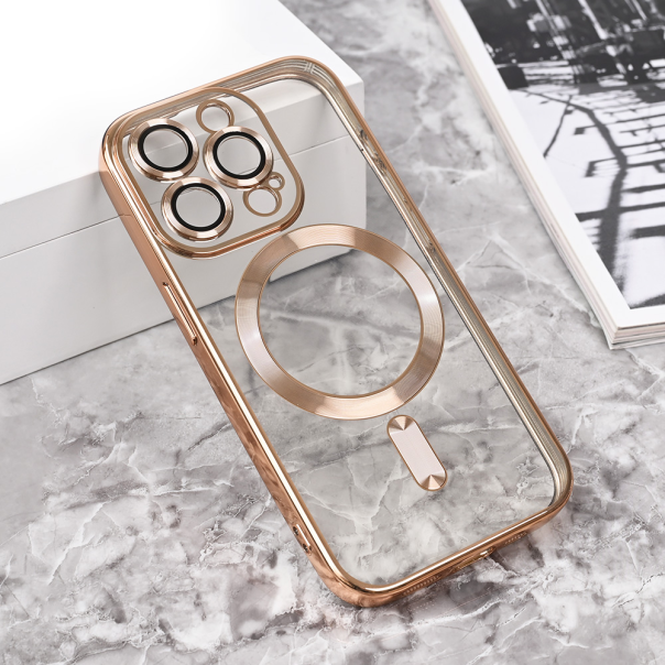 Torbica Magsafe Lux za iPhone 15 Pro 6.1 zlatna - 215426-1