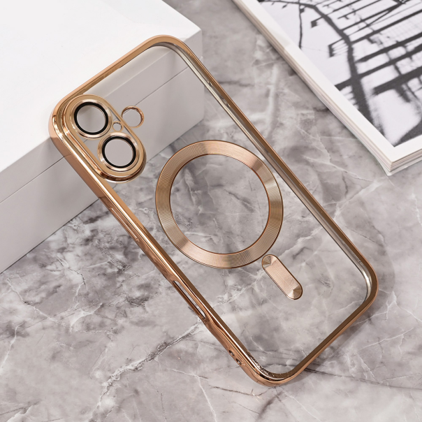 Torbica Magsafe Lux za iPhone 16 6.1 zlatna - 216211-1