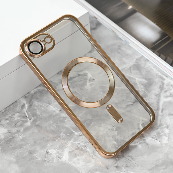 Maska za iPhone 16E  Magsafe Lux zlatna - 221343