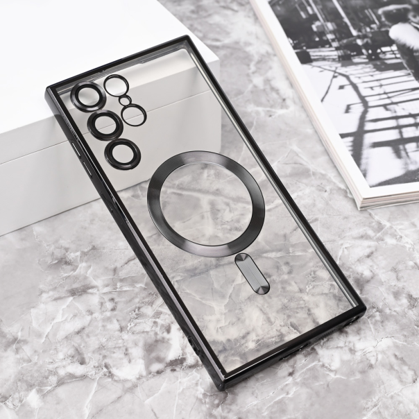 Torbica Magsafe Lux za Samsung S908B Galaxy S22 Ultra 5G crna - 215432-1