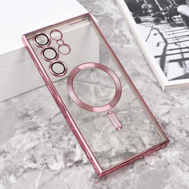 Torbica Magsafe Lux za Samsung S918B Galaxy S23 Ultra roze - 215435