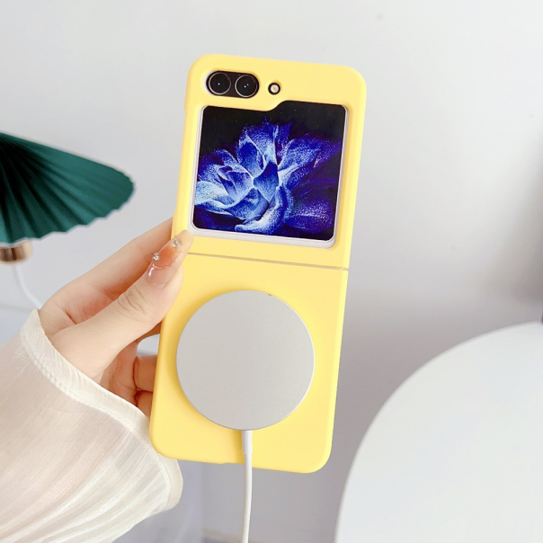 Maska za Samsung Galaxy Z Flip 6/7 FE 5G Magsafe Magnetic Shockproof žuta - 215159