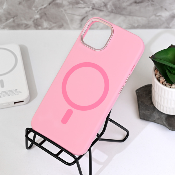 Torbica Magsafe Matte Color iPhone 14 6.1 roze - 218159