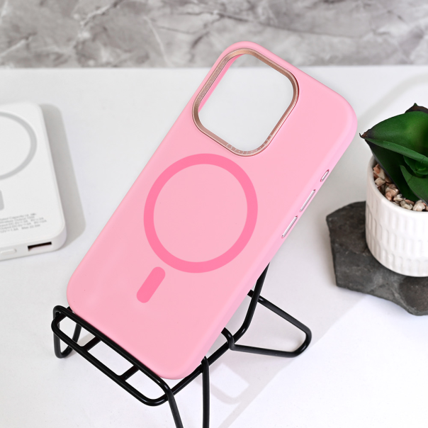 Torbica Magsafe Matte Color iPhone 15 Pro 6.1 roze - 218167