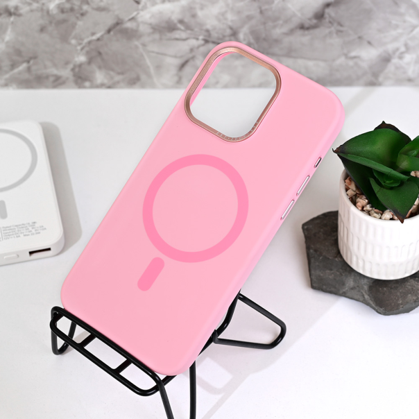 Torbica Magsafe Matte Color iPhone 15 Pro Max 6.7 roze - 218169