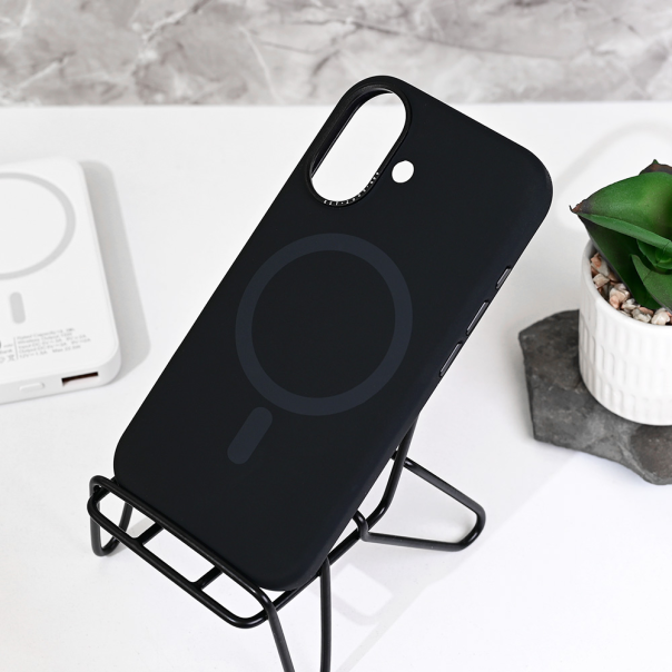 Torbica Magsafe Matte Color iPhone 16 6.1 crna - 218171