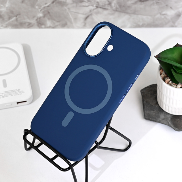 Torbica Magsafe Matte Color iPhone 16 6.1 tamno plava - 218174
