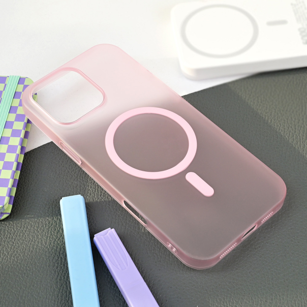 Torbica Magsafe Matte PC za iPhone 16 Pro Max 6.9 roze - 218643