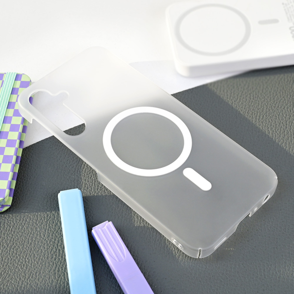 Torbica Magsafe Matte PC za Samsung A256B Galaxy A25 5G bela - 218627