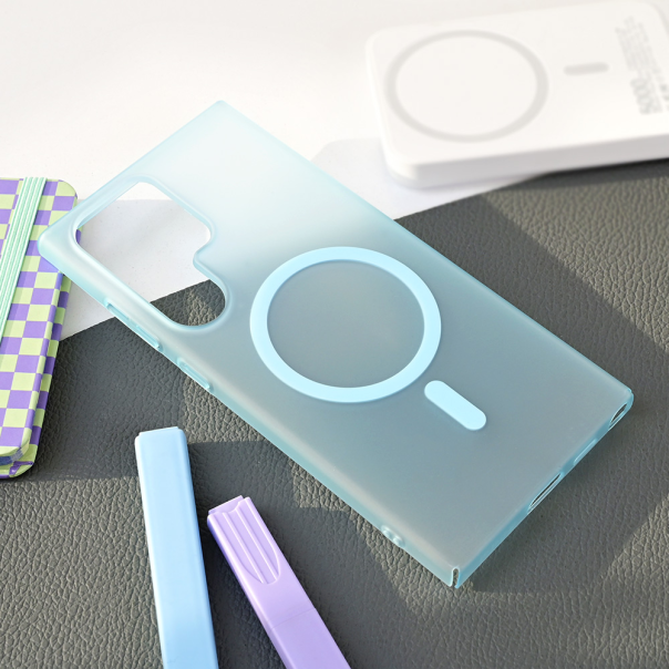 Torbica Magsafe Matte PC za Samsung S928B Galaxy S24 Ultra plava - 218635