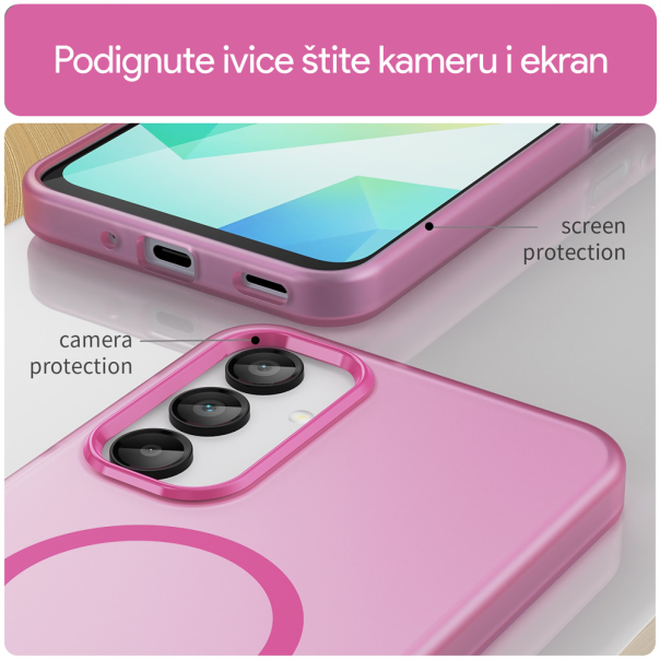 Torbica Magsafe Pastel za Samsung A266B Galaxyg A26 5G roze - 220292