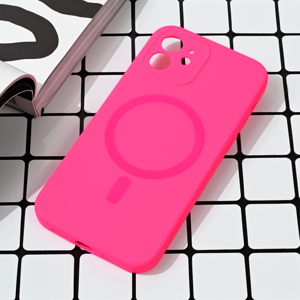 Maska za iPhone 12 6.1 Magsafe Pure color pink - 216592