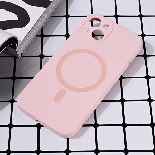 Maska za iPhone 13 6.1 Magsafe Pure color roze - 216600