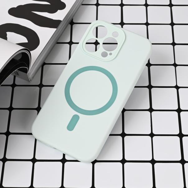 Maska za iPhone 13 Pro 6.1 Magsafe Pure color mint - 221681