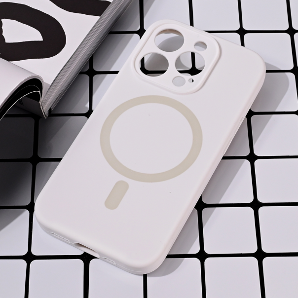 Torbica Magsafe Pure color za iPhone 15 Pro 6.1 bela - 216626