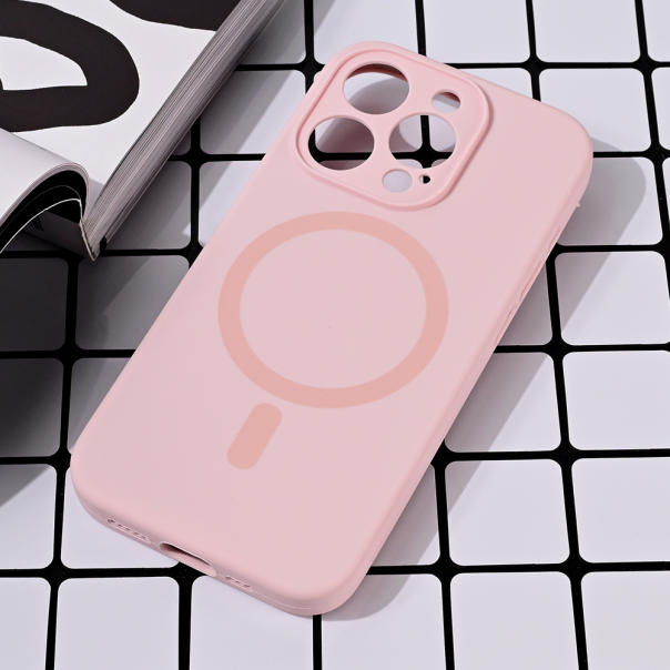Torbica Magsafe Pure color za iPhone 15 Pro 6.1 roze - 216630