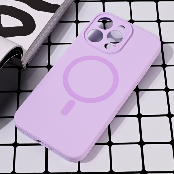 Torbica Magsafe Pure color za iPhone 15 Pro Max 6.7 lila - 216633